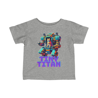 Tiny Titan Mech Cat Infant T Shirt