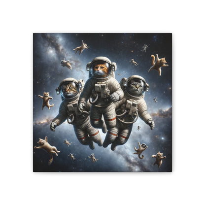 Cosmic Feline Brigade - Canvas Print