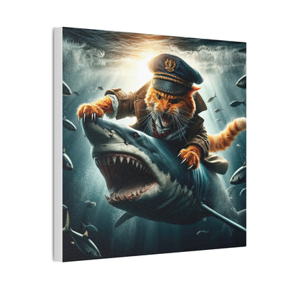 Captain Claw vs. The Deep Blue - Canvas Print