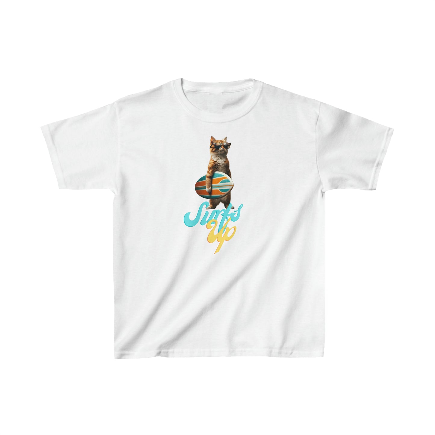 Surfer Kitty Youth T Shirt