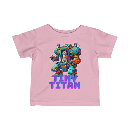 Tiny Titan Mech Cat Infant T Shirt