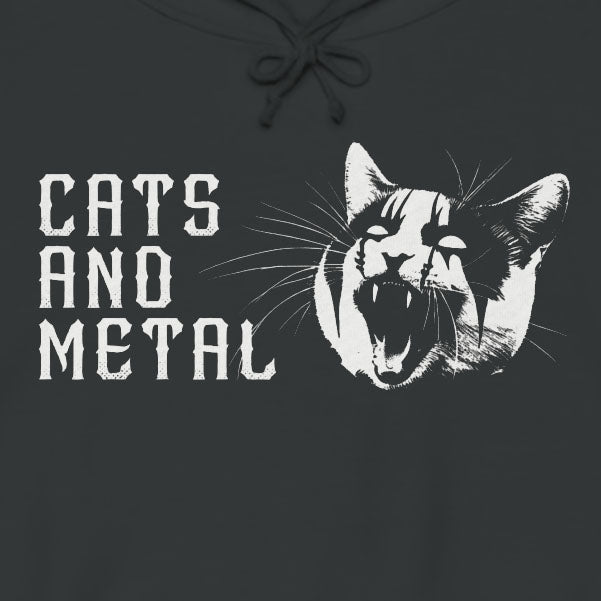 Cats and Metal Hooded Sweatshirt